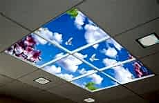 60x60  desenli led panel uv bask�l� gergi tavan 