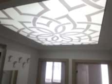 Transparan gergi tavan  modelleri