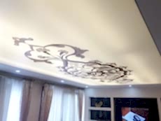 Transparan gergi tavan  modelleri