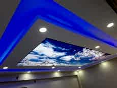 Transparan gergi tavan  modelleri