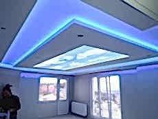 Transparan gergi tavan  modelleri