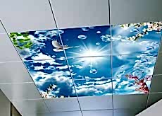 G�ky�z� bask�l� led panel gergi tavan 