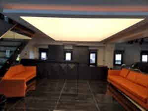 Transparan gergi tavan �al��mam�z.