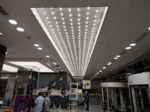 Transparan gergi tavan  modelleri