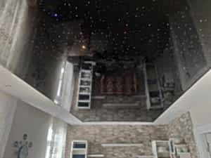 Fiber Y�ld�zl� Gergi Tavan Ayd�nlatmas�