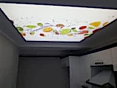 Transparan gergi tavan  modelleri