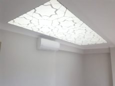 Transparan gergi tavan  modelleri