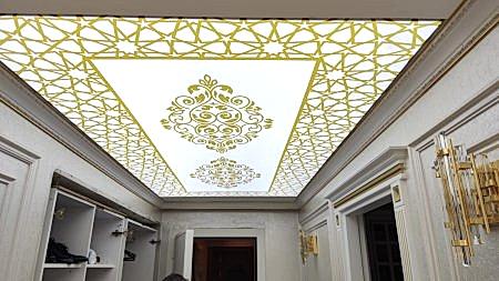 2026 gergi tavan modelleri, 3D gergi tavan tasar�mlar�, modern tavan dekorasyonu